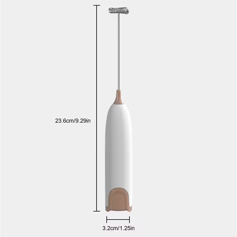 Electric Milk Frother – No Battery Needed Foam Maker for Coffee, Cappuccino & Egg Whisking – Handheld Drink Frother for Perfect Frothy Beverages