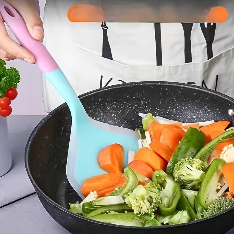 Silicone Cooking Utensils Set – Non-Stick Heat Resistant Kitchen Cookware for Cooking, Stir-Frying & Frying – Perfect for Pancakes, Steaks & BBQ