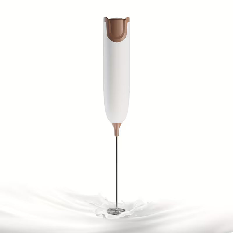 Electric Milk Frother – No Battery Needed Foam Maker for Coffee, Cappuccino & Egg Whisking – Handheld Drink Frother for Perfect Frothy Beverages