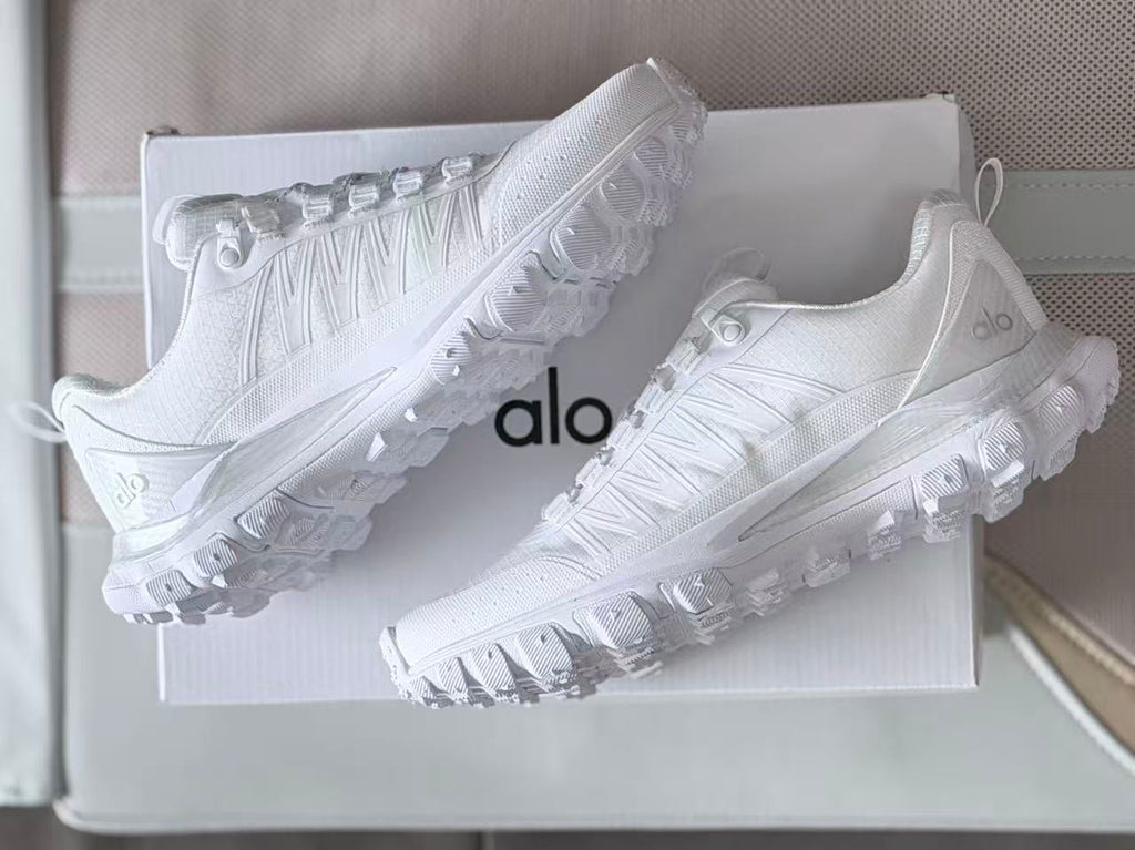 Alo White All-Terrain Hiking Sneakers