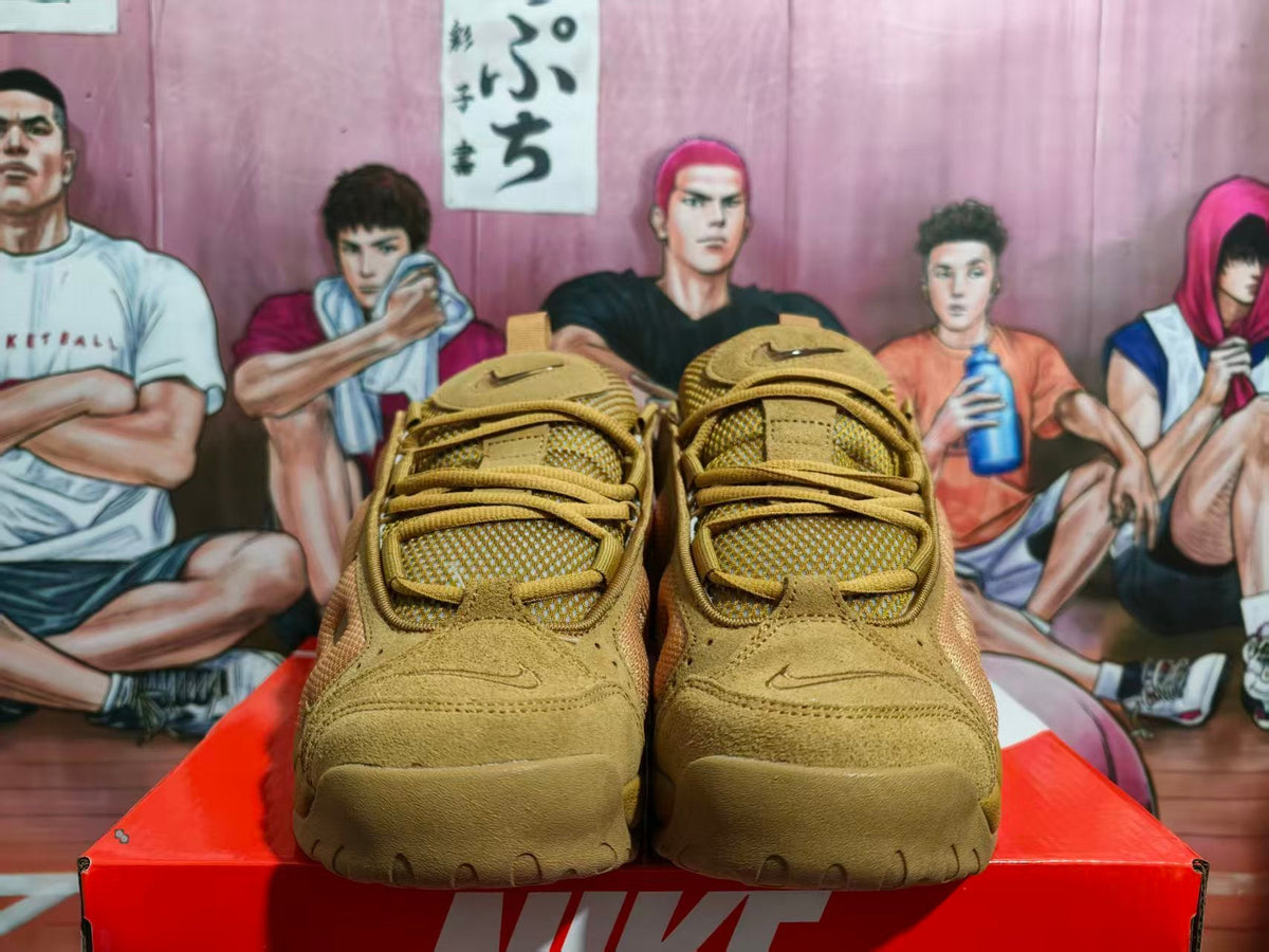 Nike Air More Uptempo Wheat Suede Sneakers