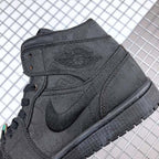 CLOT x Air Jordan 1 Mid Fearless Black Sneakers