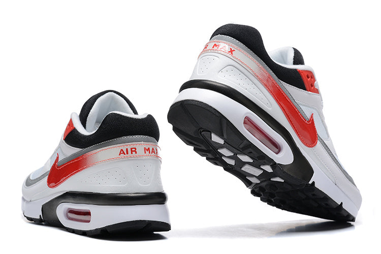 Nike Air Max Sneakers White Red Grey