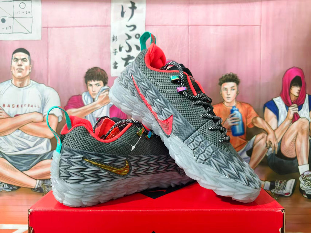 Nike LeBron 16 Low Gray Basketball Shoes