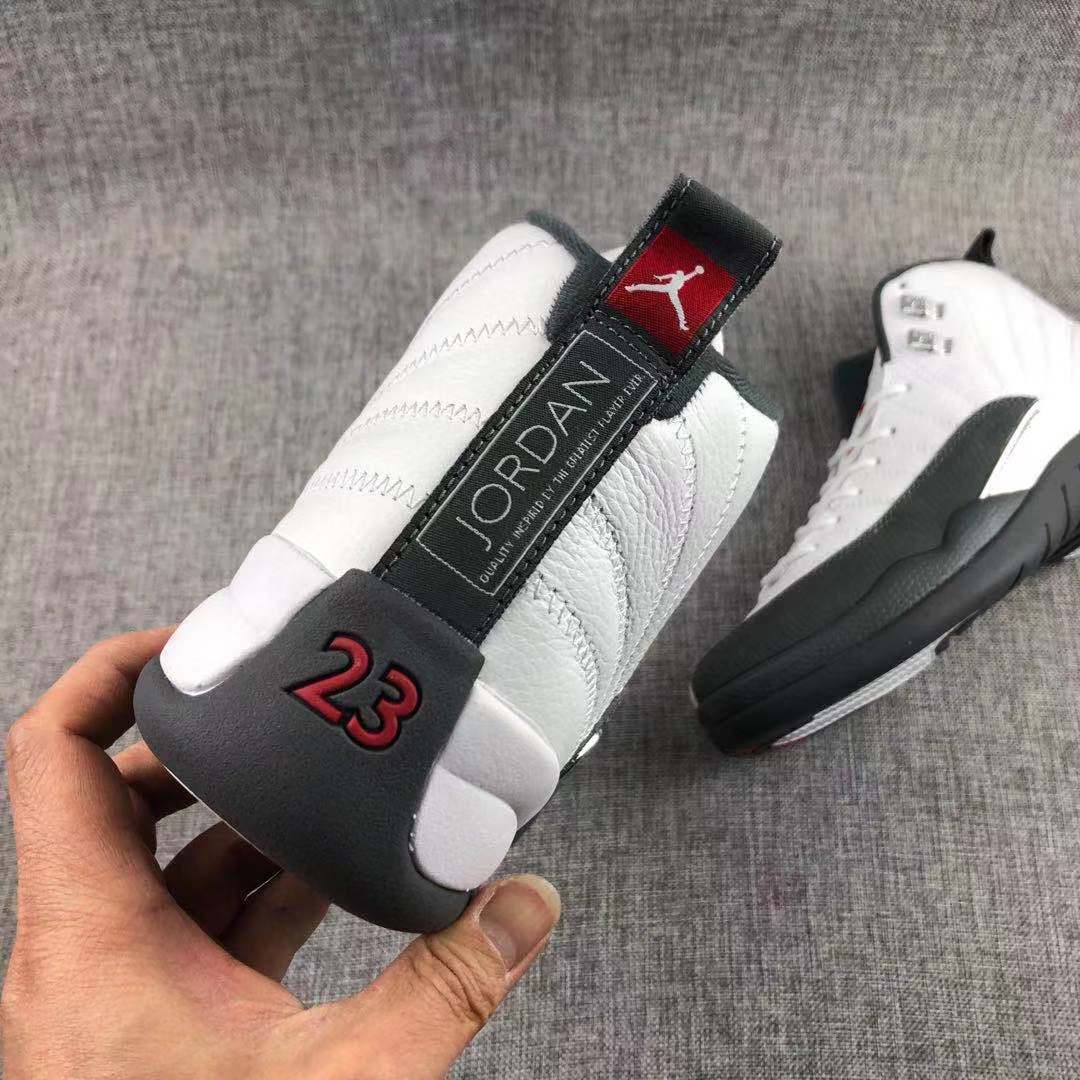 Jordan Air Jordan 12 Reverse Taxi Sneakers White Black