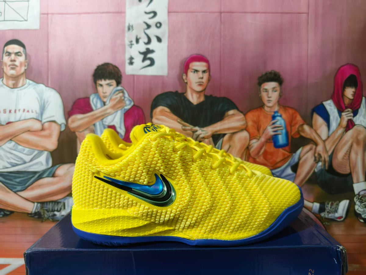 Nike LeBron Basketball Shoes in Yellow and Blue