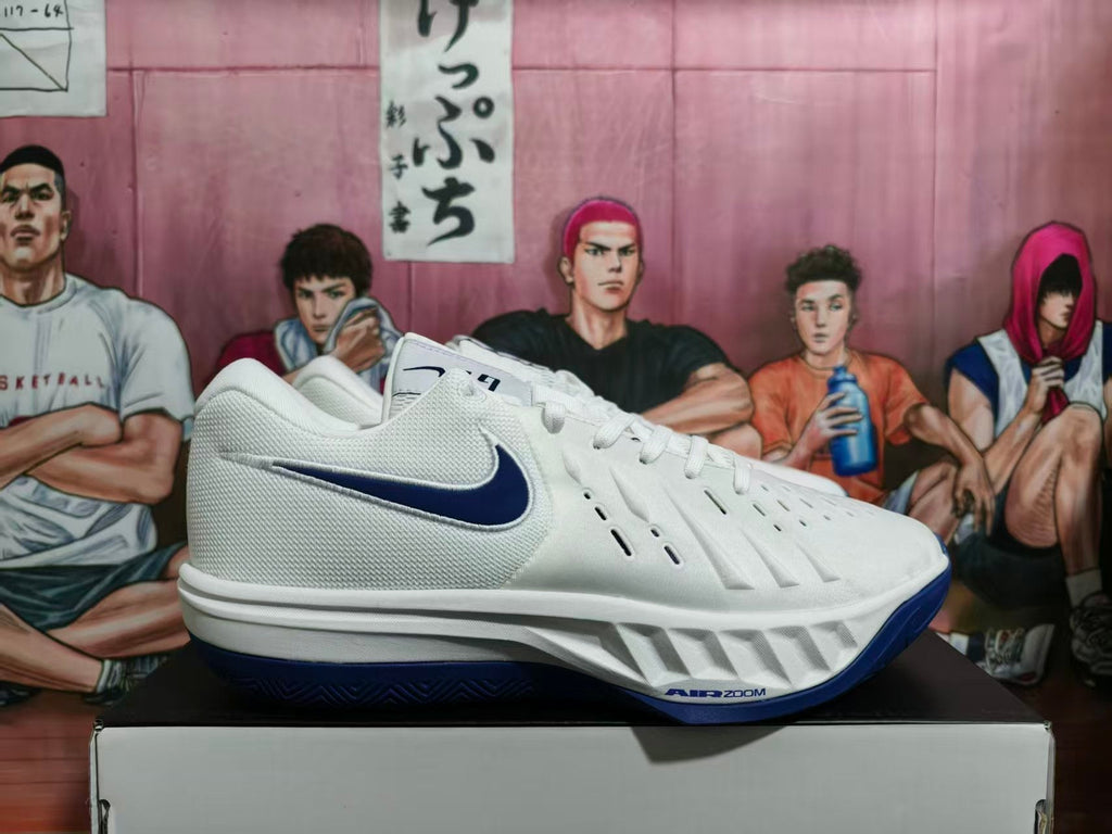 Nike LeBron Basketball Shoes White and Deep Blue