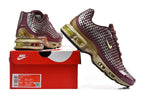 Nike Air Max Plus VII Sneakers Burgundy Silver Gold