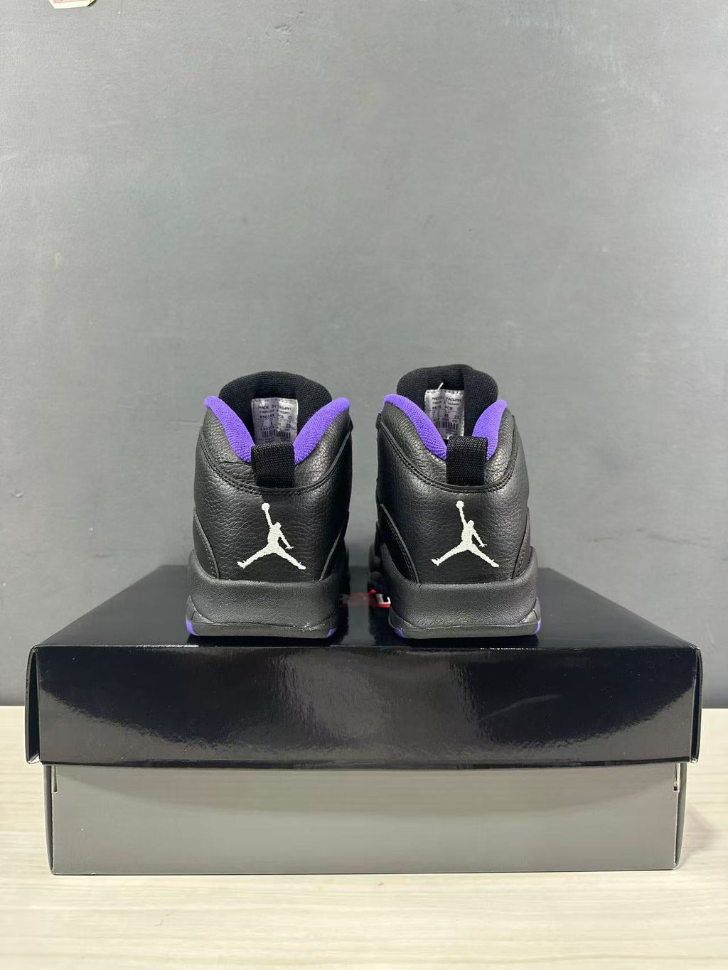 Jordan Air Jordan 10 High Black and Purple Sneakers 130209-051
