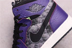 Jordan 1 Zoom Air CMFT Bayou Boys Black Purple Sneakers