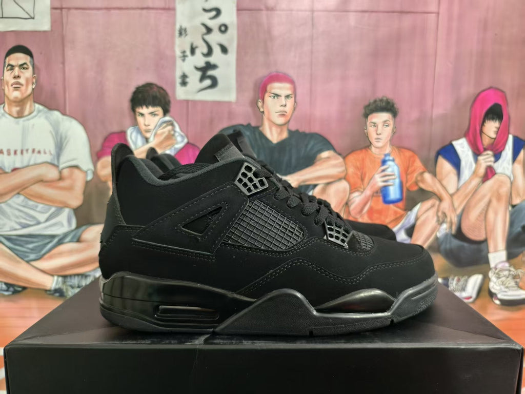 Jordan 4 Black Cat Basketball Sneakers