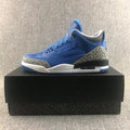 Jordan Air Jordan 3 Blue Sneakers with Elephant Print