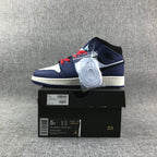 Jordan Air 1 Mid SE GS Sneakers White Black Purple