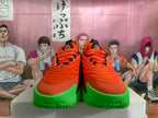 Orange and Green Basketball Sneakers