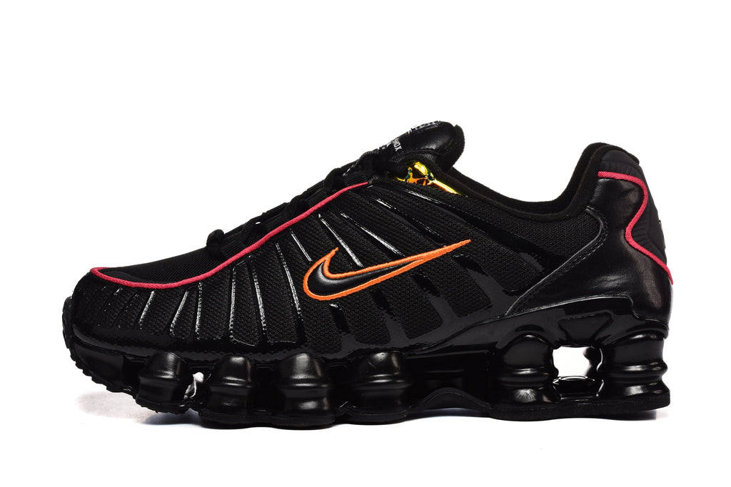 Nike Shox TL Black and Orange Sneakers