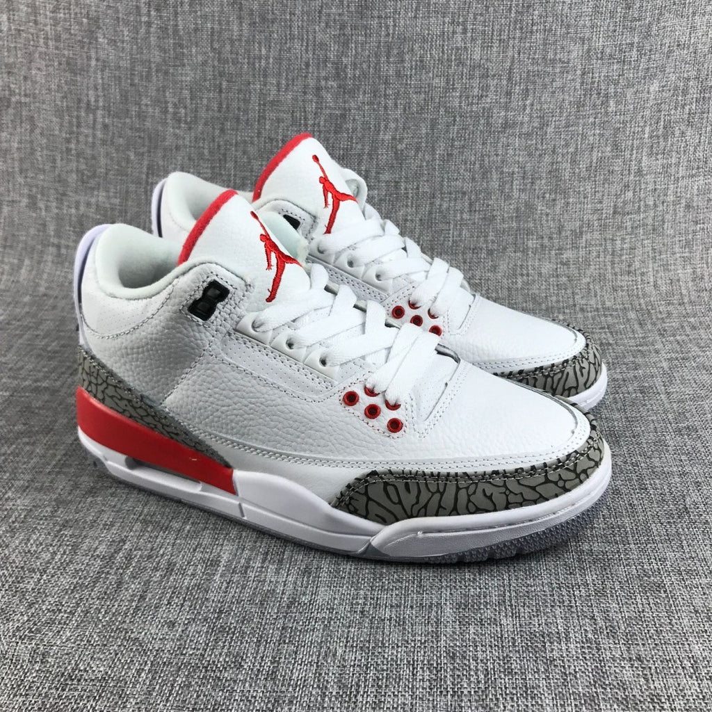 Jordan Air Jordan 3 Retro White Red Sneakers