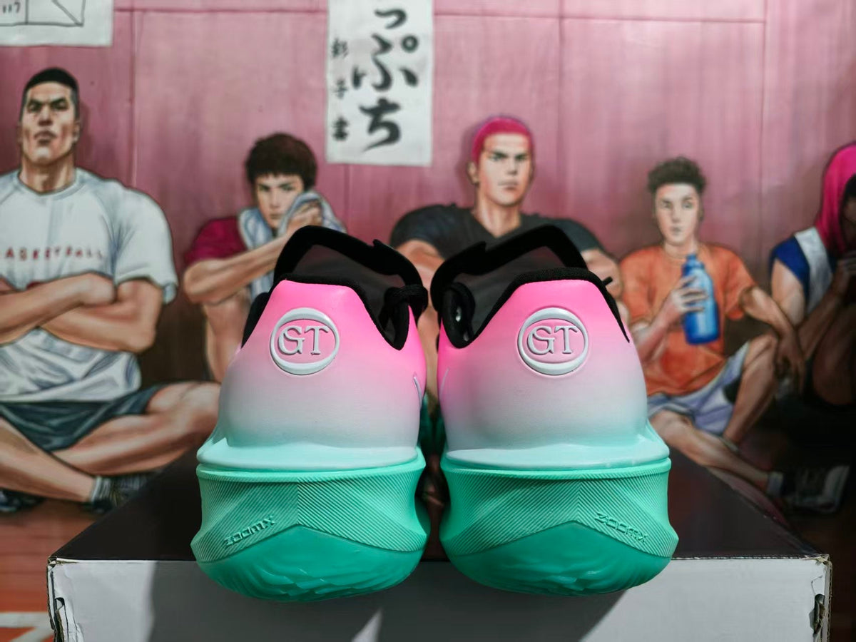 Nike GT Basketball Shoes in Pink, White and Mint