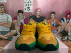 Yellow and Green Basketball Sneakers
