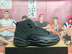 Jordan 12 Black High-Top Basketball Sneakers