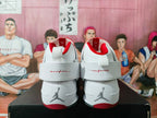 Jordan White Red High-Top Basketball Sneakers