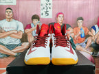 Nike Red White High-Top Basketball Shoes