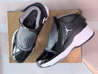 Jordan 19 Black and White High-Top Sneakers
