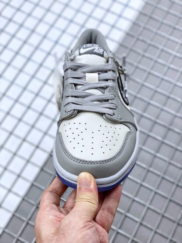 Dior x Air Jordan 1 Low Grey White Blue CN8608-002