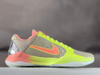 Nike Kobe 5 Basketball Shoes in Volt and Coral