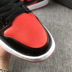 Jordan Air Jordan 1 Mid Red Black Patent Sneakers BQ6472-600