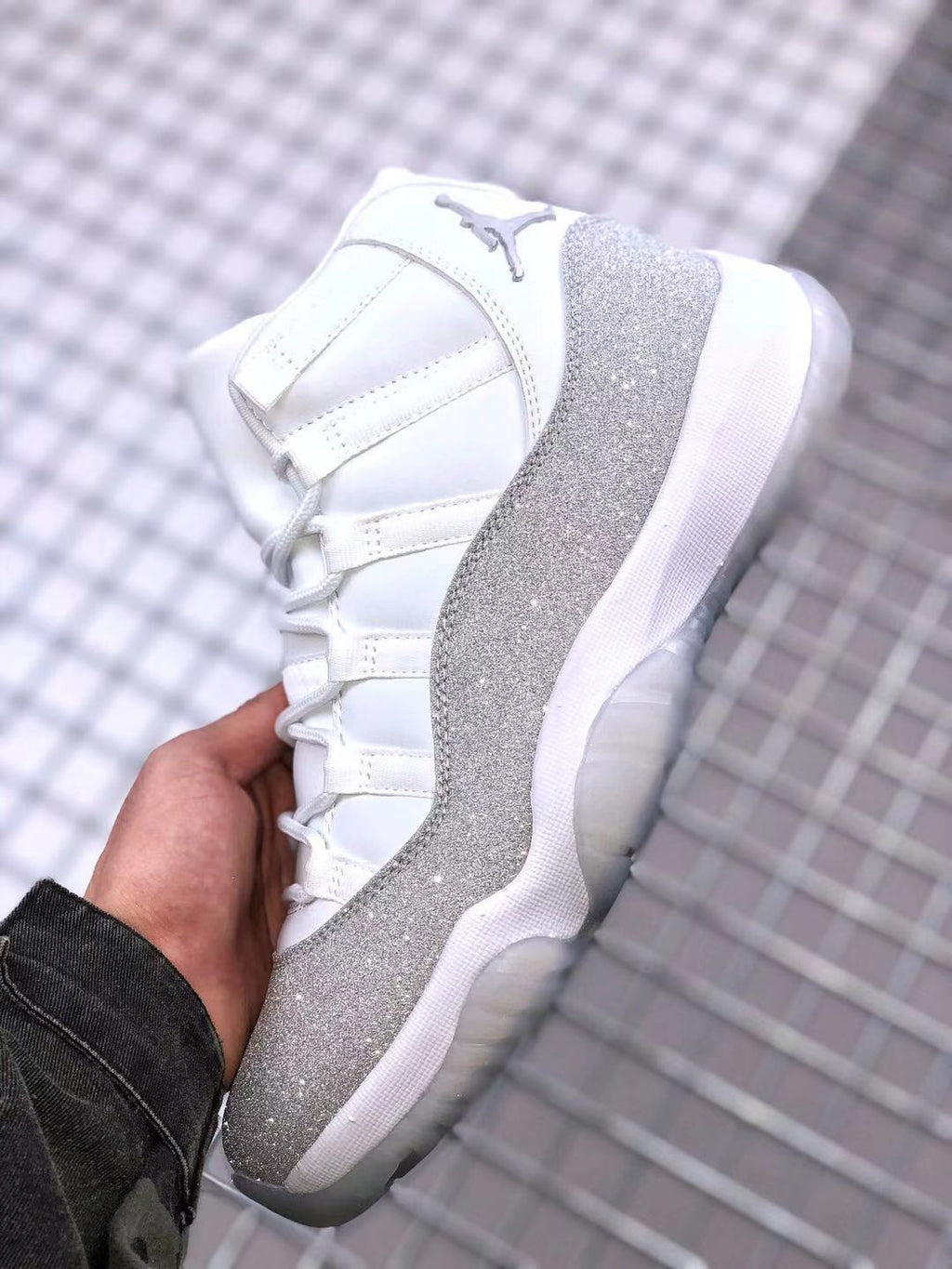Jordan Air Jordan 11 WMNS White Glitter Sneakers