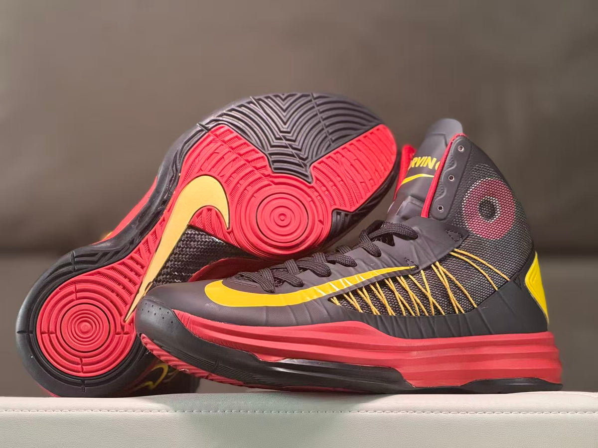 Nike Kobe 10 High Basketball Shoes Black Yellow Red