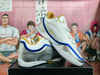 Nike LeBron 21 White Blue Basketball Shoes