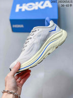 HOKA Clifton 10 White Blue Running Sneakers 07JHD265A15