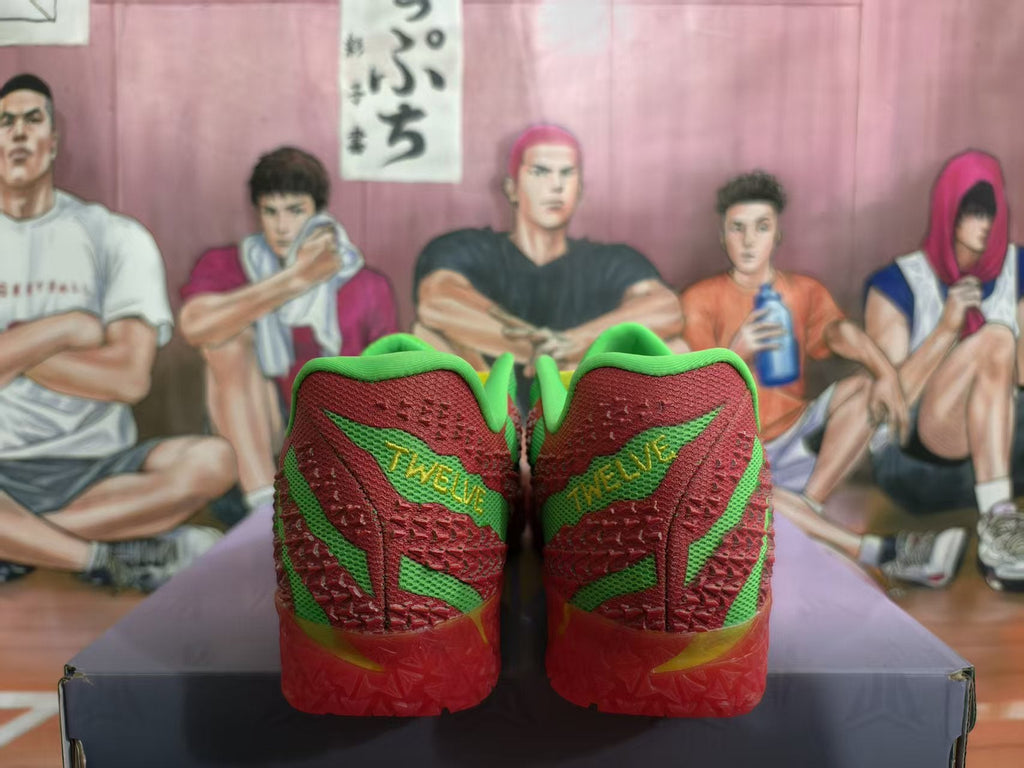 Nike Zoom Basketball Shoes Watermelon Red and Green