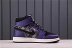 Jordan 1 Zoom Air CMFT Bayou Boys Black Purple Sneakers