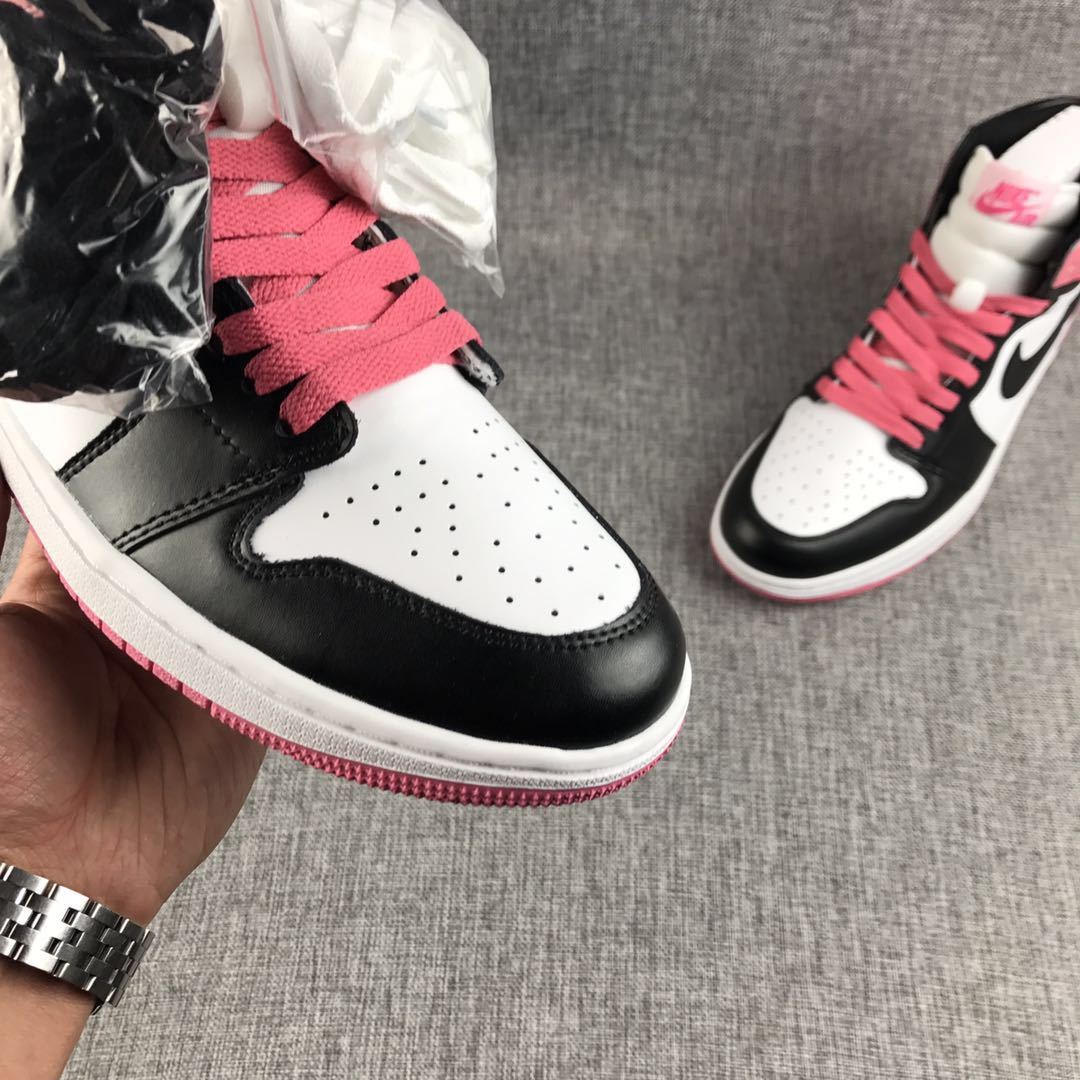 Jordan Air Jordan 1 High Dirty Pink Black Toe Sneakers