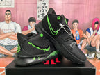 Nike KD Basketball Sneakers Black and Volt Halloween Style
