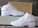 Jordan 19 White High-Top Basketball Sneakers
