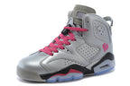 Air Jordan 6 High-Top Sneakers Silver Pink 543390-009