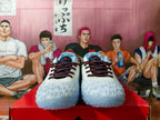 Nike Basketball Sneakers White and Red