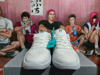 Nike Basketball Shoes in White and Silver