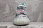 Yeezy 350 V2 Sneakers in Gray with Mint Accents