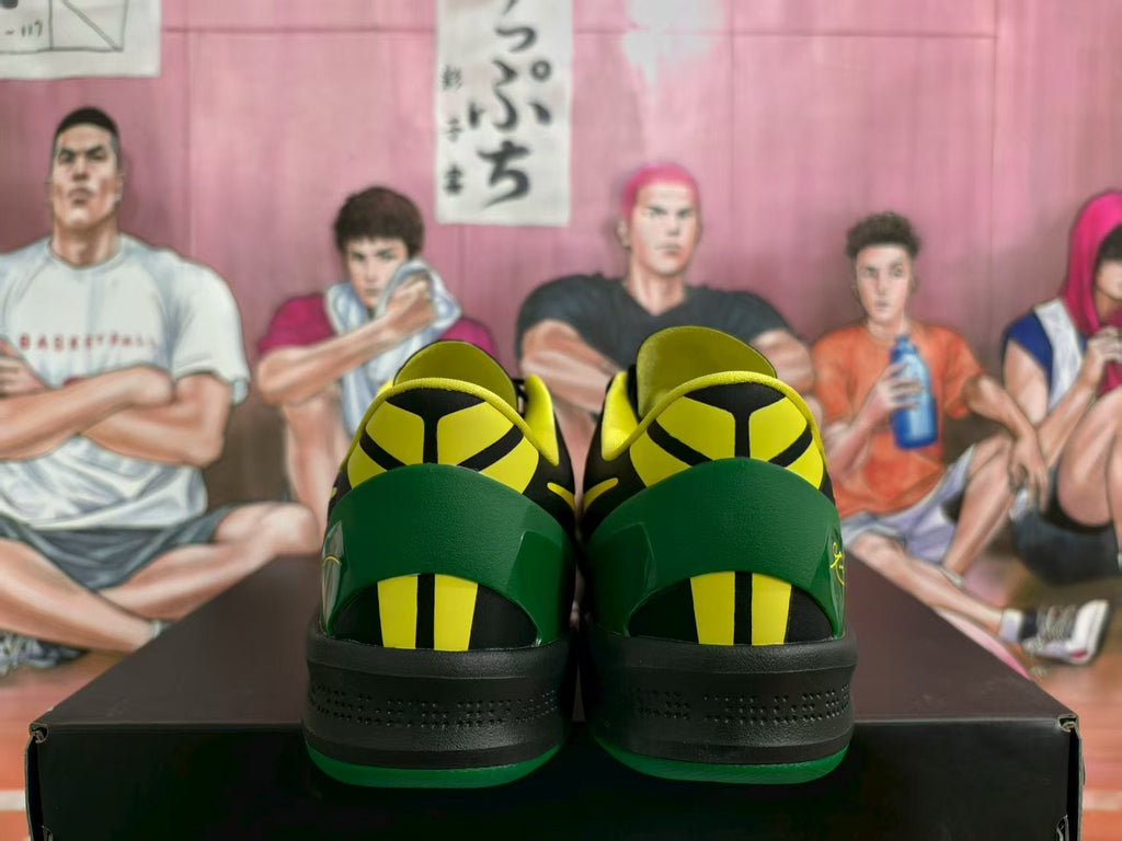 Nike Oregon Ducks Basketball Sneakers Black Green Yellow