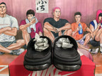 Nike Air More Uptempo Black White Slides