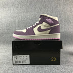 Jordan Air 1 Mid Purple White Pink Sneakers 555112-500