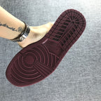 Jordan Air Jordan 1 Mid Sneakers Burgundy Black White
