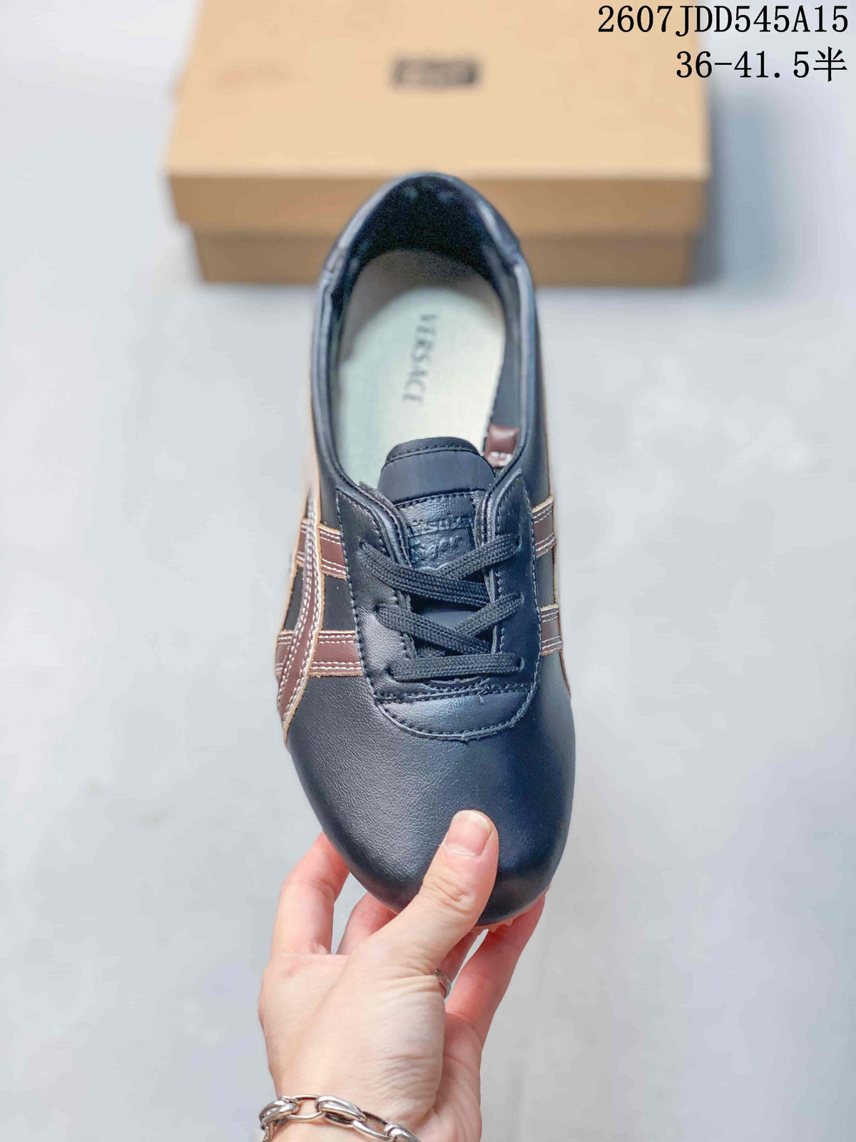 Versace x Onitsuka Tiger Tai-Chi Sakura Sneakers Navy Brown
