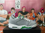 Jordan 5 Retro Low Gray Green Sneakers