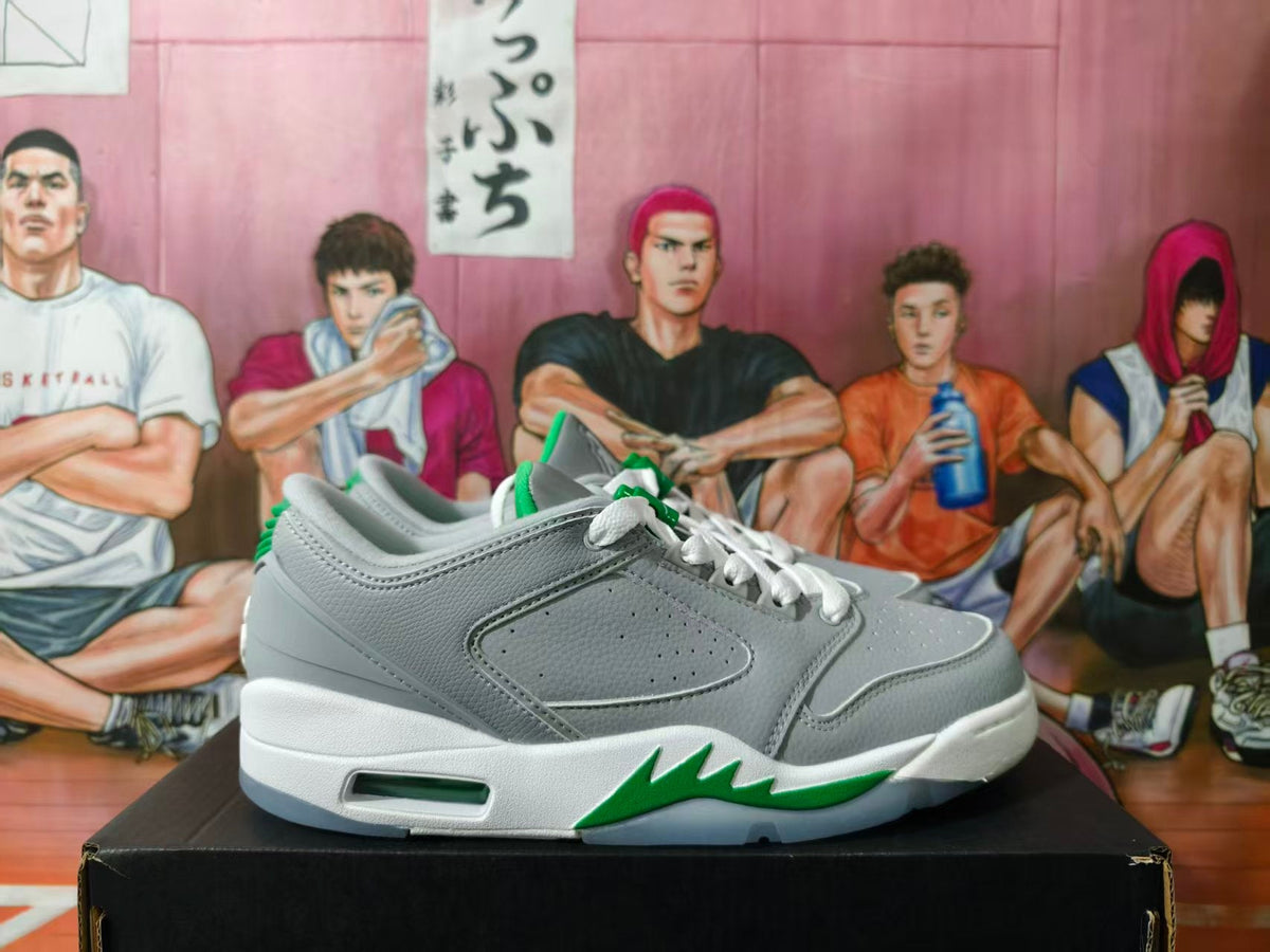Jordan 5 Retro Low Gray Green Sneakers
