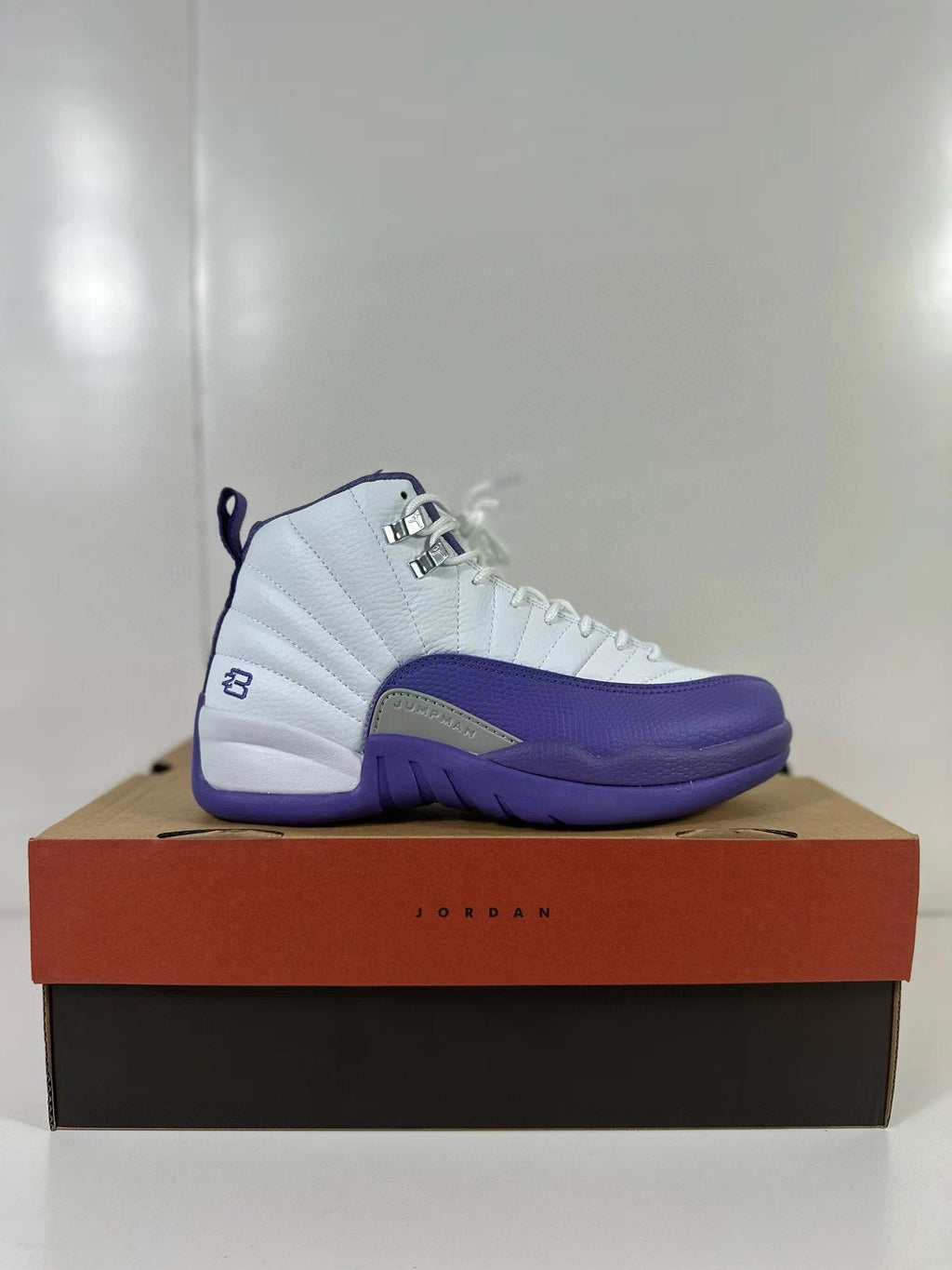 Air Jordan 12 Retro White Purple Sneakers CT8013-150